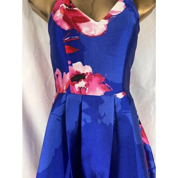 Floral Formal Dress S Strappy Bloom Ball Gown Pockets Prom Wedding Fairy Witch - Picture 7 of 14